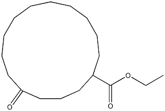 5-Oxocyclopentadecanecarboxylic acid ethyl ester,,结构式