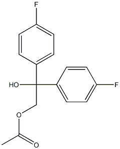 1,1-Bis(4-fluorophenyl)-2-acetoxyethanol Struktur
