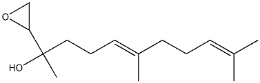 (6E)-1,2-Epoxy-3,7,11-trimethyl-6,10-dodecadien-3-ol Struktur