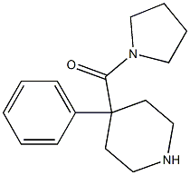 1-[(4-Phenyl-4-piperidinyl)carbonyl]pyrrolidine,,结构式