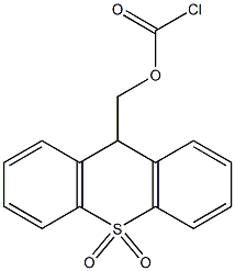 9-クロロカルボニルオキシメチル-9H-チオキサンテン10,10-ジオキシド 化学構造式