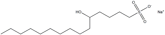 5-Hydroxypentadecane-1-sulfonic acid sodium salt