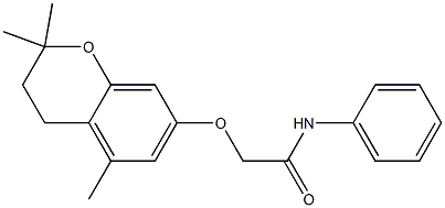 3,4-Dihydro-2,2-dimethyl-5-methyl-7-[N-(phenyl)carbamoylmethoxy]-2H-1-benzopyran