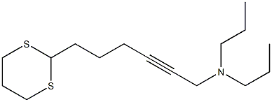 6-(1,3-Dithian-2-yl)-N,N-dipropyl-2-hexyn-1-amine 结构式