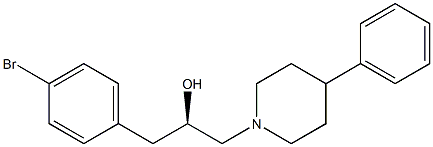 (R)-1-(4-Bromophenyl)-3-(4-phenyl-1-piperidinyl)-2-propanol Structure
