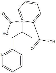 (+)-Phthalic acid hydrogen 2-[(S)-1-(2-pyridylmethyl)ethyl] ester 结构式