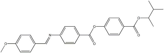 4-[4-(4-Methoxybenzylideneamino)benzoyloxy]benzoic acid (1,2-dimethylpropyl) ester Struktur