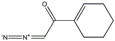 1-(Diazoacetyl)-1-cyclohexene Structure