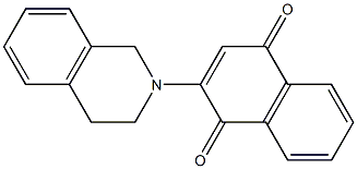 2-[(1,2,3,4-Tetrahydroisoquinolin)-2-yl]-1,4-naphthoquinone Structure