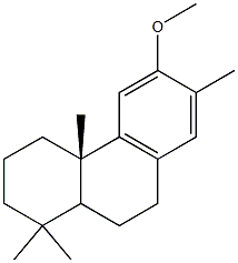 12-Methoxy-13-methylpodocarpa-8,11,13-triene,,结构式