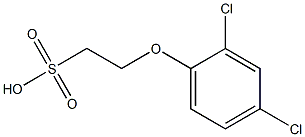 2-(2,4-ジクロロフェノキシ)エタンスルホン酸 化学構造式