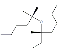 (+)-ブチル[(S)-sec-ブチル]エーテル 化学構造式