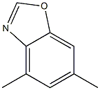 4,6-ジメチルベンゾオキサゾール 化学構造式