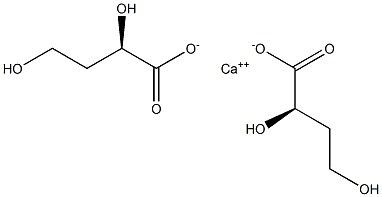 Bis[[R,(+)]-2,4-dihydroxybutyric acid] calcium salt 结构式