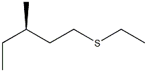 [R,(-)]-Ethyl 3-methylpentyl sulfide Structure