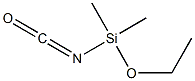 (Dimethylethoxysilyl) isocyanate,,结构式