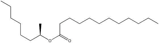 (-)-ラウリン酸(R)-1-メチルヘプチル 化学構造式