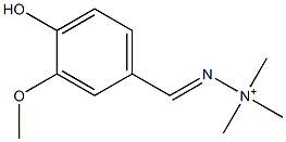 1,1,1-Trimethyl-2-vanillylidenehydrazinium,,结构式