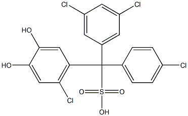 (4-Chlorophenyl)(3,5-dichlorophenyl)(6-chloro-3,4-dihydroxyphenyl)methanesulfonic acid|