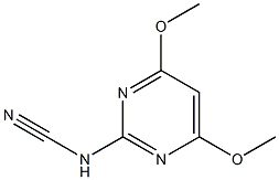 (4,6-Dimethoxypyrimidin-2-yl)cyanamide 结构式