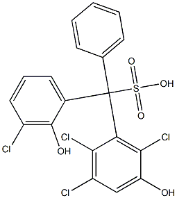  (3-Chloro-2-hydroxyphenyl)(2,3,6-trichloro-5-hydroxyphenyl)phenylmethanesulfonic acid