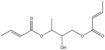 1,2,3-Butanetriol 1,3-biscrotonate Structure