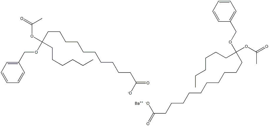 Bis(12-benzyloxy-12-acetyloxystearic acid)barium salt