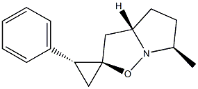  (2R,3aS,6R,2'R)-6-Methyl-2'-phenyl-3a,4,5,6-tetrahydrospiro[pyrrolo[1,2-b]isoxazole-2(3H),1'-cyclopropane]