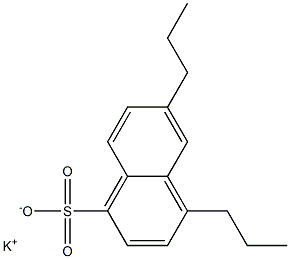 4,6-Dipropyl-1-naphthalenesulfonic acid potassium salt Struktur