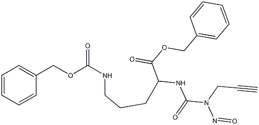 1-(2-Propynyl)-1-nitroso-3-[4-[[(benzyloxy)carbonyl]amino]-1-[(benzyloxy)carbonyl]butyl]urea