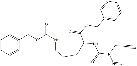  1-(2-Propynyl)-1-nitroso-3-[4-[[(benzyloxy)carbonyl]amino]-1-[(benzyloxy)carbonyl]butyl]urea