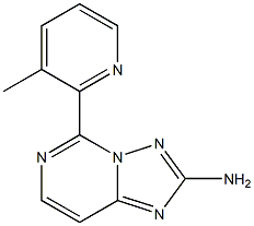 2-Amino-5-(3-methyl-2-pyridinyl)[1,2,4]triazolo[1,5-c]pyrimidine Structure