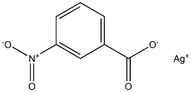3-Nitrobenzoic acid silver(I) salt Struktur