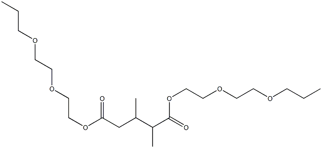 2,3-Dimethylglutaric acid bis[2-(2-propoxyethoxy)ethyl] ester,,结构式