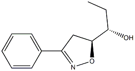 (5S)-5-[(1S)-1-ヒドロキシプロピル]-3-フェニル-2-イソオキサゾリン 化学構造式