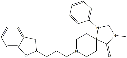 8-[3-(2,3-Dihydrobenzofuran-2-yl)propyl]-3-methyl-1-phenyl-1,3,8-triazaspiro[4.5]decan-4-one Structure