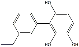 3-(3-Ethylphenyl)benzene-1,2,4-triol 结构式