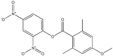 4-Methoxy-2,6-dimethylbenzoic acid 2,4-dinitrophenyl ester Structure