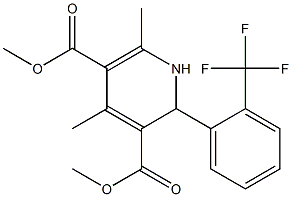 1,2-Dihydro-4,6-dimethyl-2-[2-(trifluoromethyl)phenyl]pyridine-3,5-dicarboxylic acid dimethyl ester