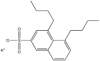 4,5-Dibutyl-2-naphthalenesulfonic acid potassium salt Structure