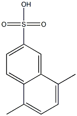 5,8-ジメチル-2-ナフタレンスルホン酸 化学構造式