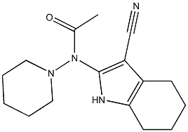 2-(Piperidinoacetylamino)-4,5,6,7-tetrahydro-1H-indole-3-carbonitrile Structure
