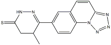 4,5-Dihydro-4-methyl-3-(tetrazolo[1,5-a]quinolin-7-yl)pyridazine-6(1H)-thione Struktur