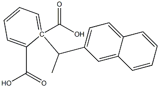 (-)-Phthalic acid hydrogen 1-[(R)-1-(2-naphtyl)ethyl] ester Struktur