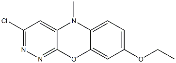 3-Chloro-8-ethoxy-5-methyl-5H-pyridazino[3,4-b][1,4]benzoxazine,,结构式