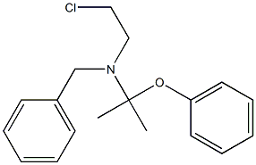N-Benzyl-N-(1-methyl-1-phenoxyethyl)-2-chloroethylamine Structure