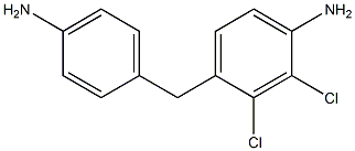 4-(4-Aminophenylmethyl)-2,3-dichloroaniline Structure