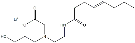  N-(3-Hydroxypropyl)-N-[2-(4-octenoylamino)ethyl]aminoacetic acid lithium salt