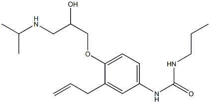 1-Propyl-3-[3-(2-propenyl)-4-[2-hydroxy-3-[isopropylamino]propoxy]phenyl]urea
