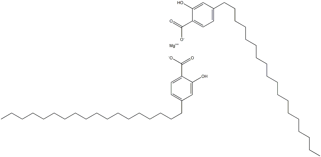 ビス(4-オクタデシルサリチル酸)マグネシウム 化学構造式